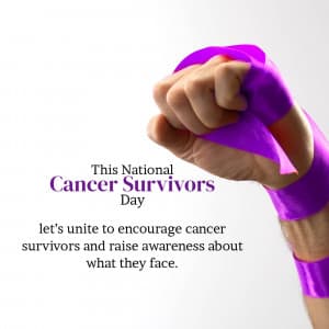 Cancer Survivors Day marketing flyer