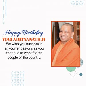 Yogi Adityanath Birthday Instagram Post