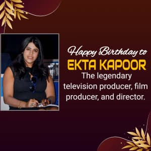 Ekta Kapoor Birthday graphic