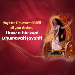 Dhumavati Jayanti marketing flyer