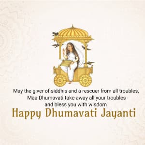 Dhumavati Jayanti creative image