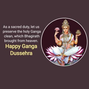 Ganga Dussehra marketing poster