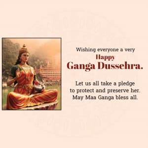 Ganga Dussehra marketing flyer