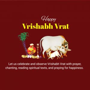 Vrishabh Vrat event advertisement