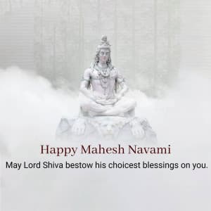 Mahesh Navami Facebook Poster