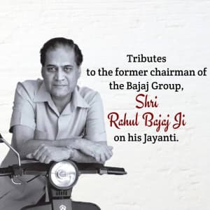 Rahul Bajaj Jayanti creative image