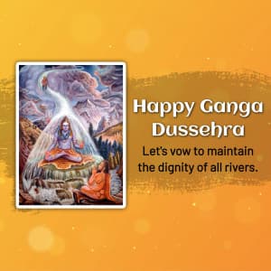 Ganga Dussehra event advertisement