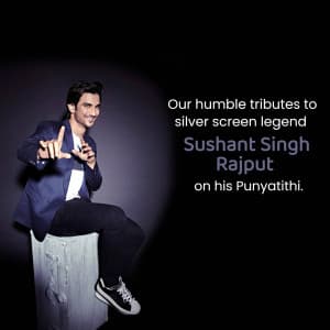 Sushant Singh Rajput Punyatithi illustration