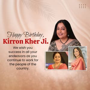 Kirron kher birthday image