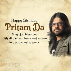 Pritam Chakraborty birthday graphic