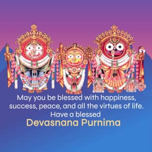 Debasnana Purnima whatsapp status poster