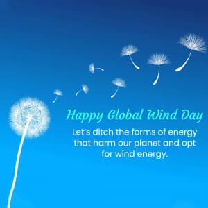 Global Wind Day Facebook Poster