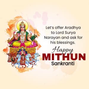 Mithun Sankranti event advertisement