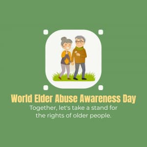 World Elder Abuse Awareness Day creative image