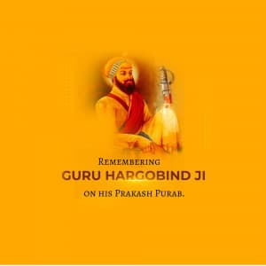 Guru Hargobind Jayanti event poster