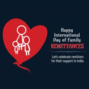International Day of Family Remittances Facebook Poster