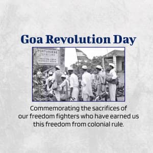 Goa revolution day marketing poster