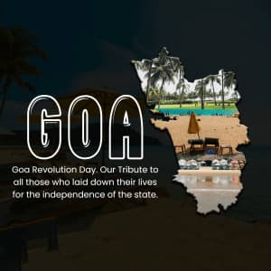 Goa revolution day creative image