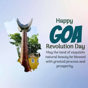 Goa revolution day whatsapp status poster