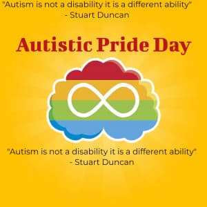Autistic Pride Day greeting image