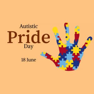 Autistic Pride Day marketing poster