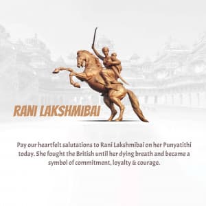 Rani Lakshmibai Punyatithi Instagram Post