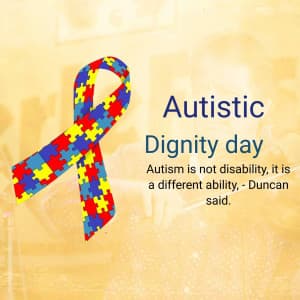 Autistic Pride Day Facebook Poster