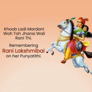 Rani Lakshmibai Punyatithi poster Maker