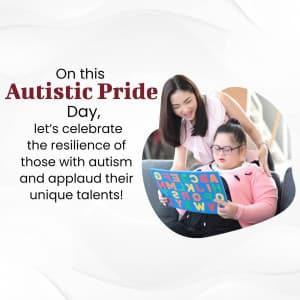 Autistic Pride Day event advertisement