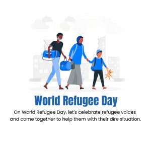 World Refugee Day marketing flyer