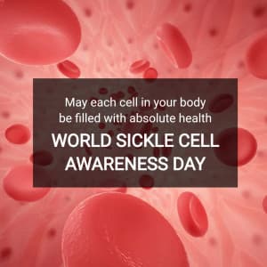 World Sickle Cell Awareness Day ad post