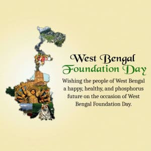 West Bengal Foundation Day ad post