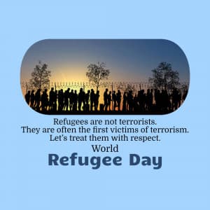 World Refugee Day Facebook Poster