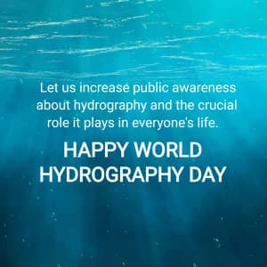 World Hydrographic Day marketing poster