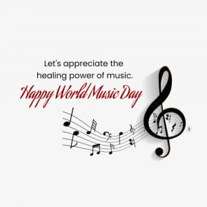 World Music Day greeting image