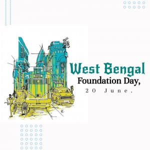 West Bengal Foundation Day marketing flyer