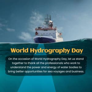 World Hydrographic Day graphic