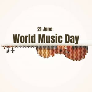 World Music Day marketing flyer