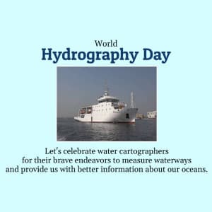 World Hydrographic Day whatsapp status poster