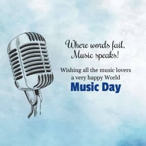 World Music Day Facebook Poster