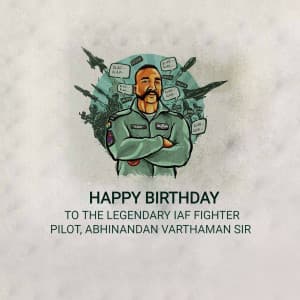 Abhinandan Varthaman Birthday event advertisement