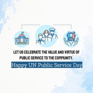 United Nations Public Service Day ad post