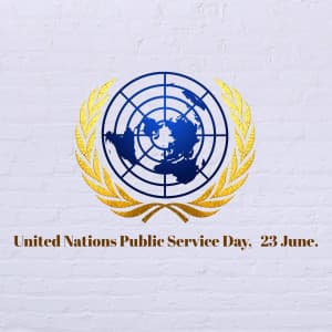 United Nations Public Service Day marketing poster