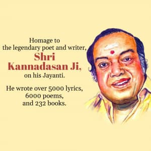 Kannadasan Jayanti image