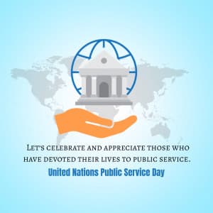 United Nations Public Service Day marketing flyer