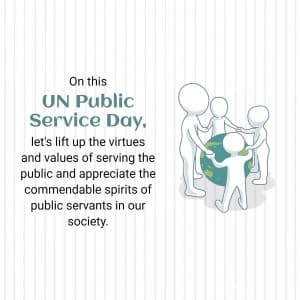 United Nations Public Service Day creative image