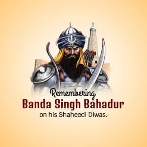 Banda Singh Bahadur Martyrdom Day event advertisement