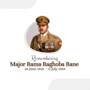 Major Rama Raghoba Rane jayanti Facebook Poster