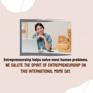 International MSME Day Facebook Poster