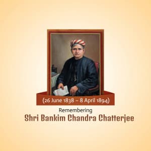 Bankim Chandra Chattopadhayay Jayanti Instagram Post